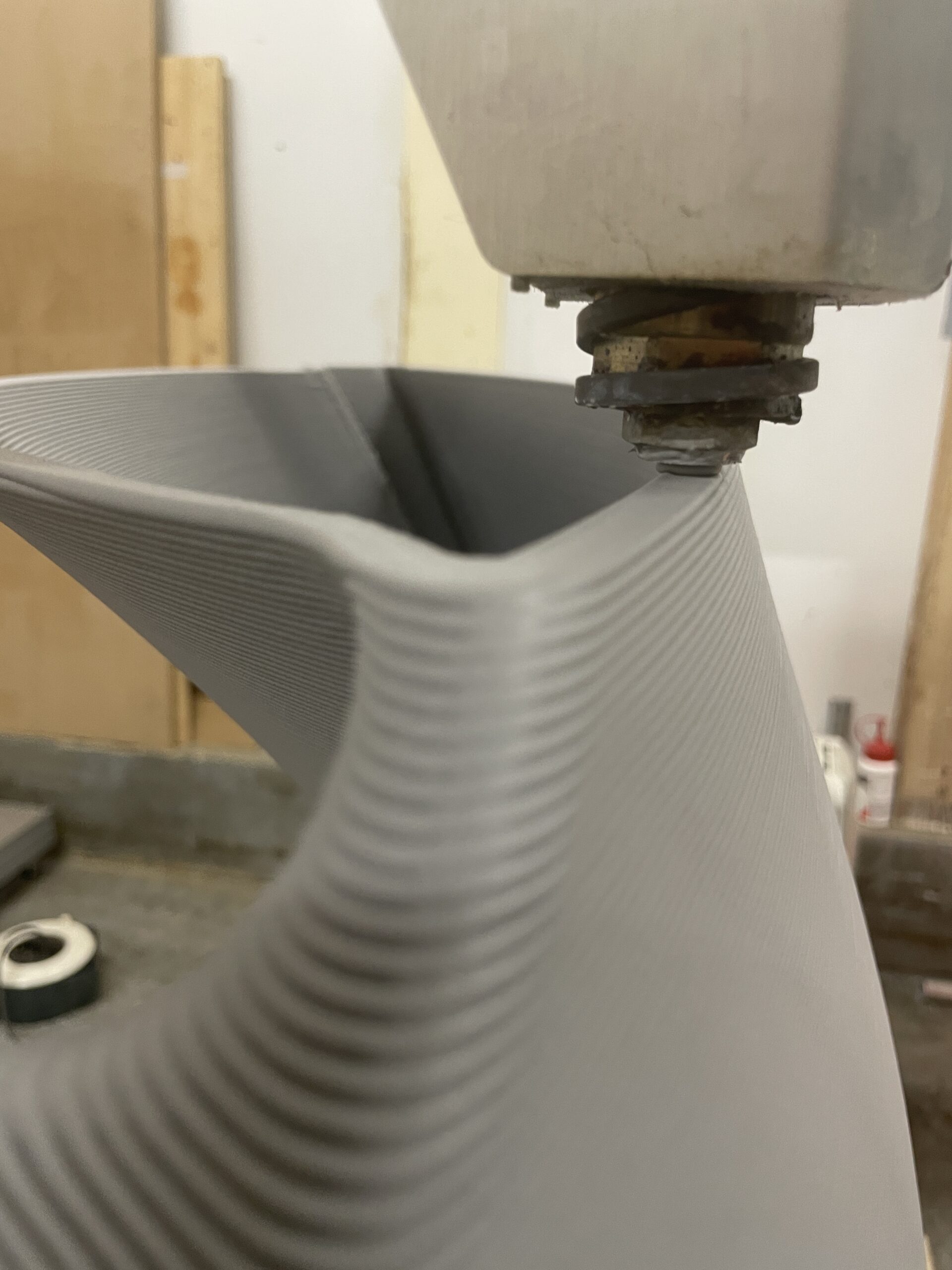 Détail couches impression 3D pièce angle marquise Tec3D